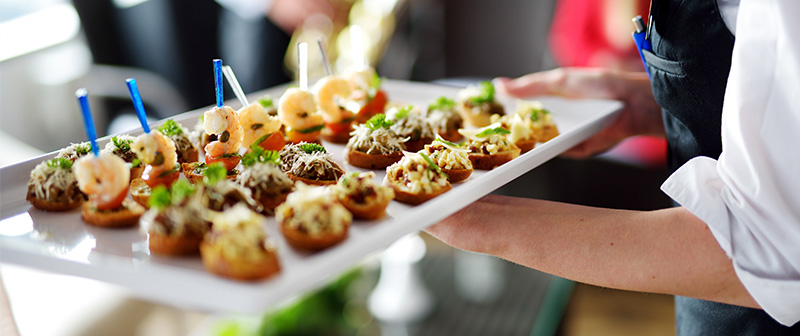 food served on platter