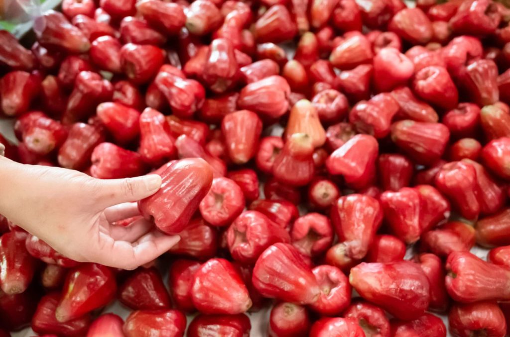 fresh red peppers